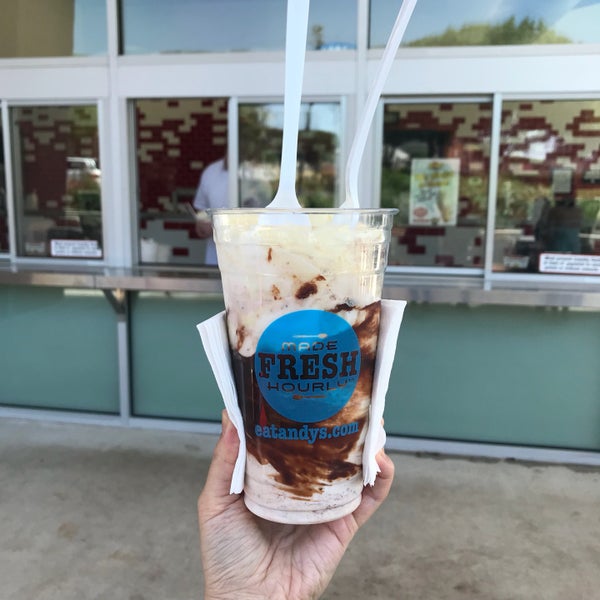 Photo taken at Andy&#39;s Frozen Custard Grapevine by Jade F. on 5/5/2018