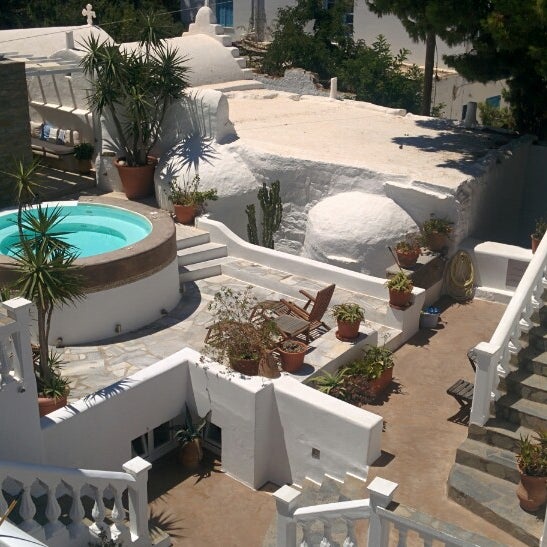 7/14/2014 tarihinde Steve D.ziyaretçi tarafından Carbonaki Hotel Mykonos'de çekilen fotoğraf