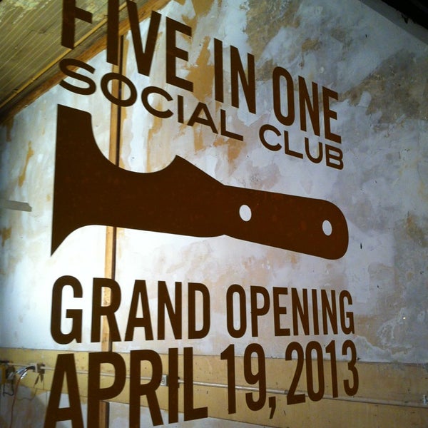 Photo taken at Five in One Social Club by Miguelito E. on 4/2/2013