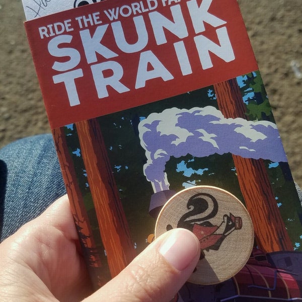 Photo taken at The Skunk Train by Liz H. on 8/7/2021