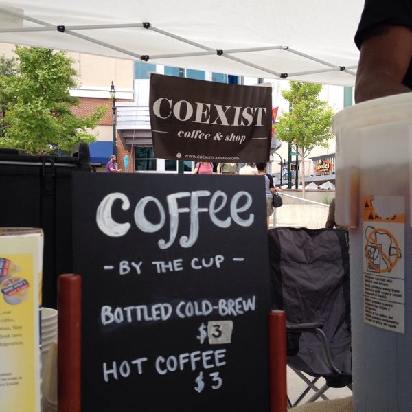 Coexist Coffee is on sale every Saturday. Hot and Cold Brew! #coexist #coexistcoffee