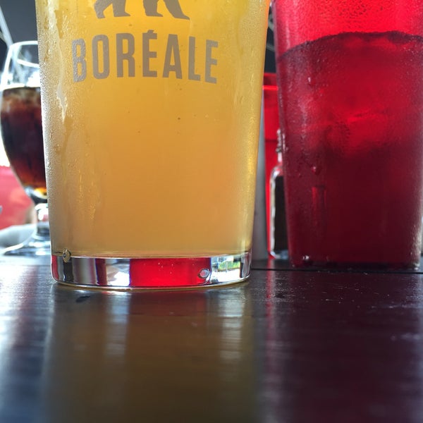 Fish and chips are delicious.  Boreale Blanche on tap is great!  Patio is amazing