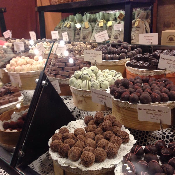 Photo taken at Lviv Handmade Chocolate by Анастасия П. on 12/17/2014