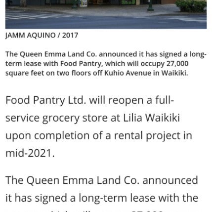 Photos At Food Pantry Kuhio Grocery Store In Honolulu