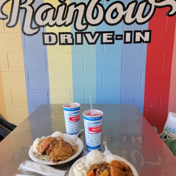 Photo taken at Rainbow Drive-In by Aloha B. on 6/10/2023