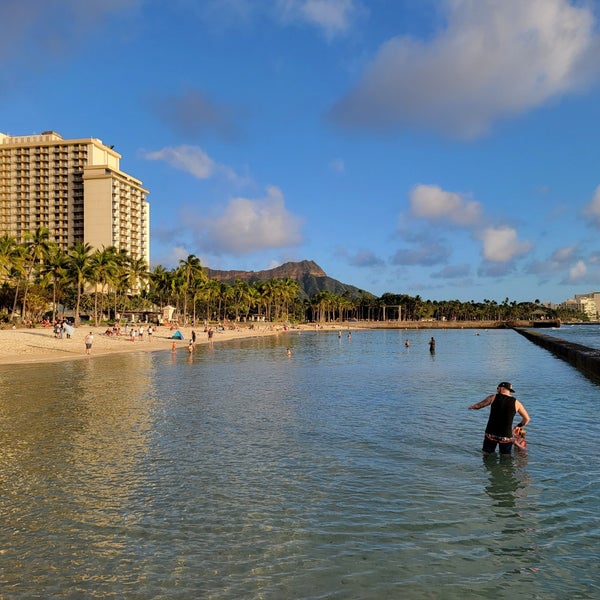 Photo taken at Waikiki Beach Walls by Aloha B. on 2/28/2023