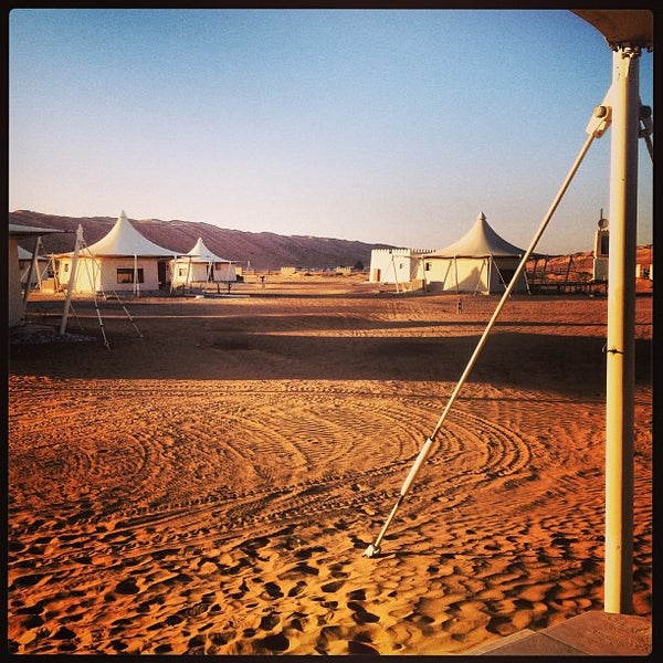 Photo taken at Desert Nights Camp Al Wasil by Ben A. on 3/18/2013