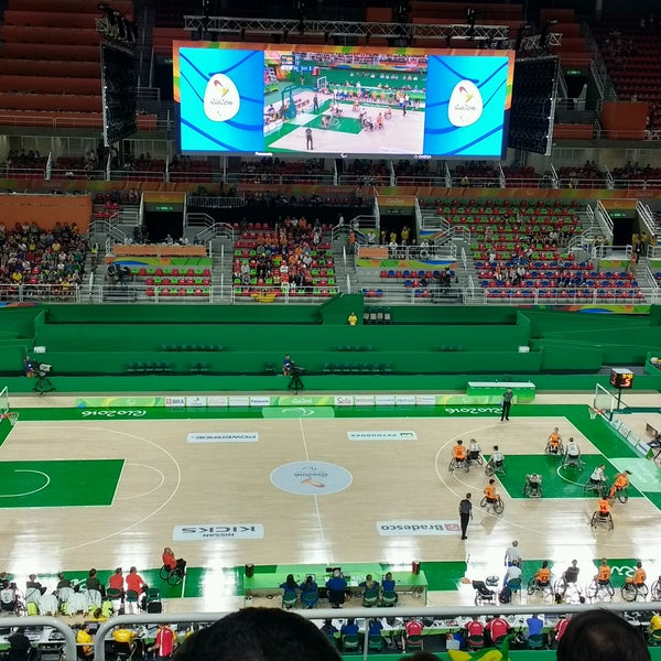 9/15/2016 tarihinde Leticia S.ziyaretçi tarafından Arena Olímpica do Rio'de çekilen fotoğraf