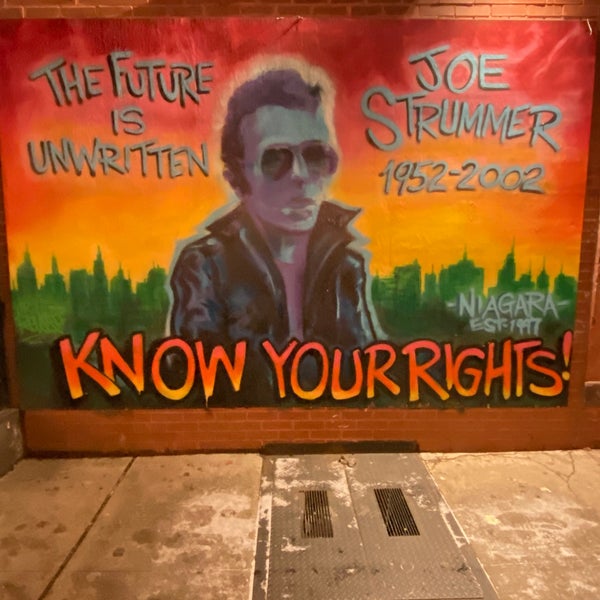 Joe Strummer Mural Street Art in Alphabet City