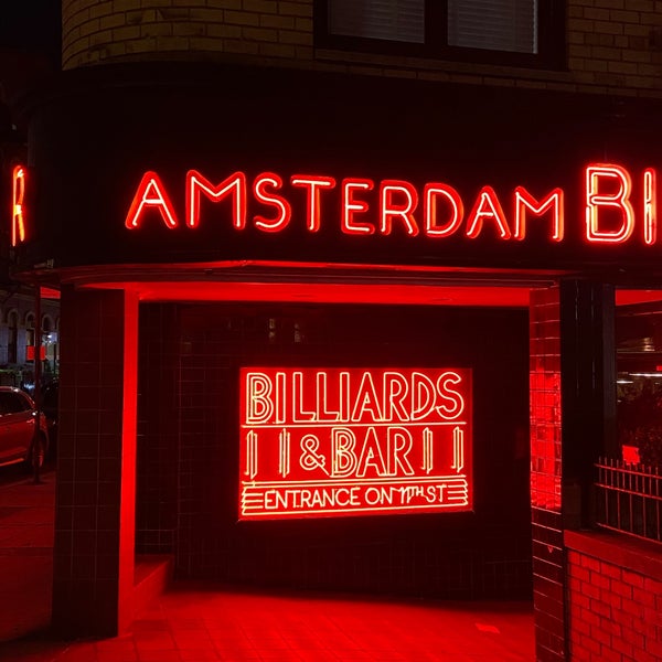 Photo taken at Amsterdam Billiards &amp; Bar by Paul W. on 9/10/2022