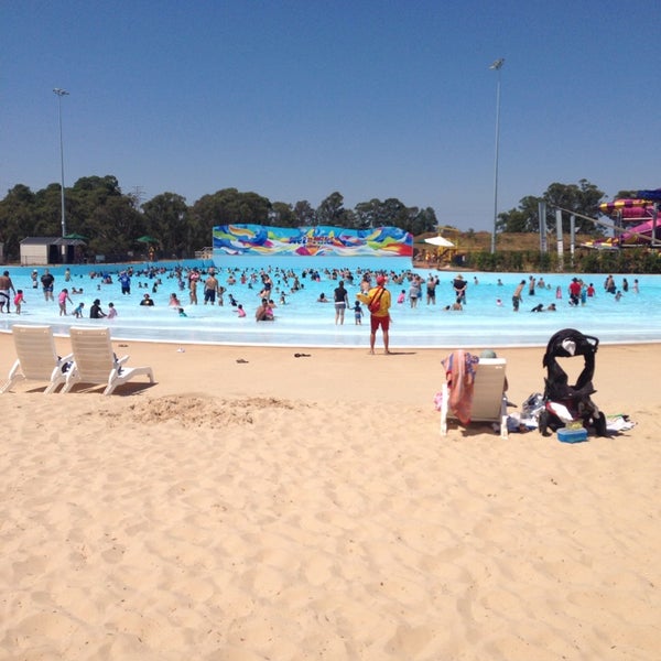 Photo taken at Raging Waters Sydney by Gab on 2/8/2014