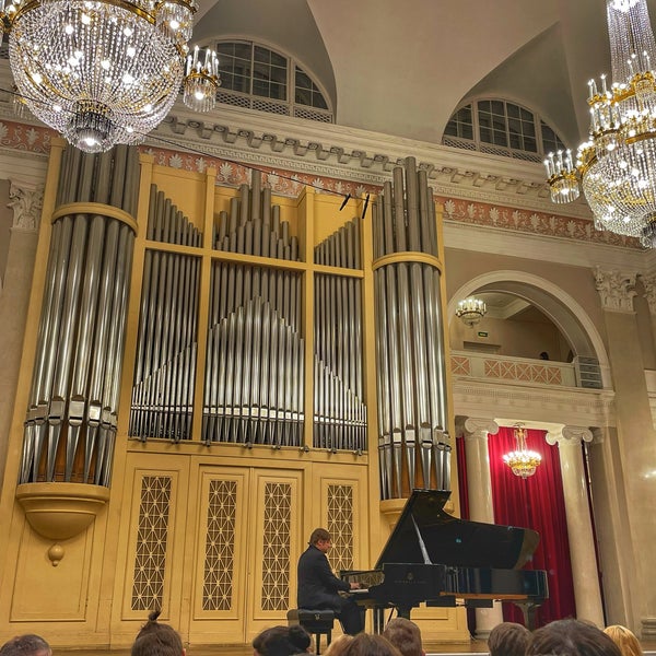 Photo taken at Grand Hall of St Petersburg Philharmonia by Nastasiya O. on 1/6/2022