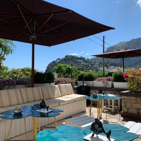 Photo taken at Capri Tiberio Palace by Jennifer R. on 5/29/2019