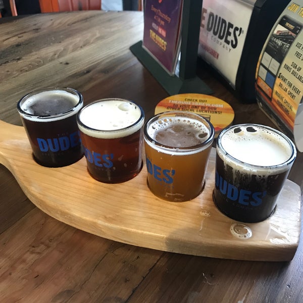 Photo taken at The Dudes&#39; Brewing Company by Jonah H. on 5/19/2019