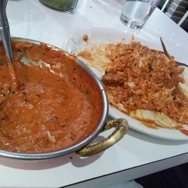 I really enjoyed the Lamb Tikka Masala was delectable. Distinct tomato flavor in the sauce, with more subtle herbs and spices. Meat is tender as well. Garlic nan is good dipped in the sauce.