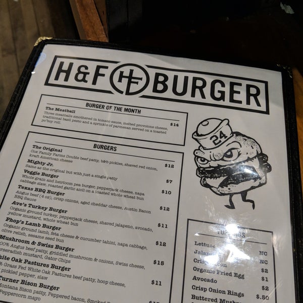 11/22/2017にjbrotherloveがH&amp;F Burgerで撮った写真