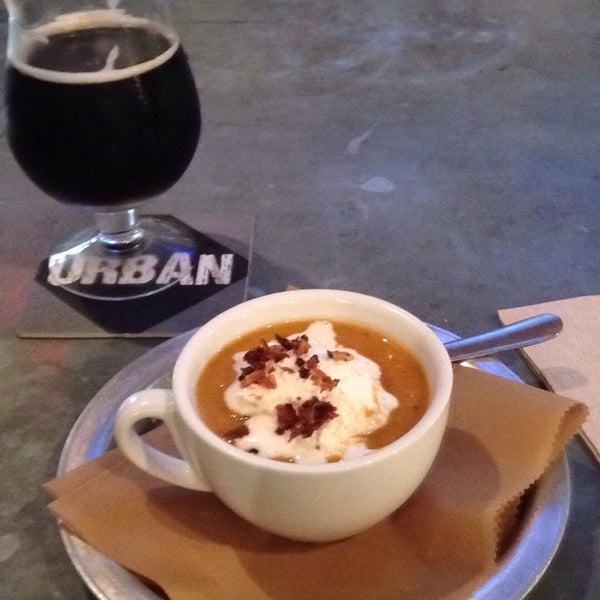 Awesome food and great beer. Bacon whipped cream on a pumpkin soup! Need I say more! Yum!