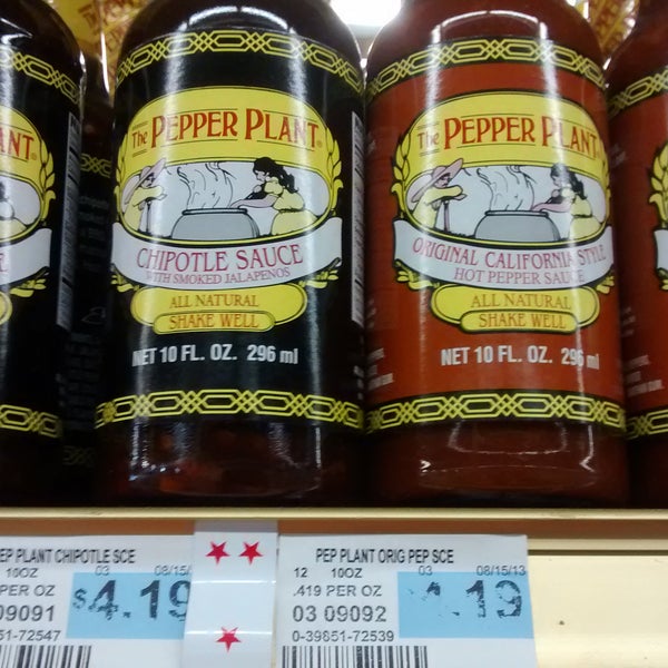 The variety of market items here is amazing. Found The Pepper Plant Hot Sauce from Gilroy, CA sold here!