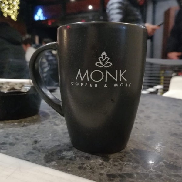 Photo taken at Monk Coffee &amp; More by Burçin on 1/4/2020