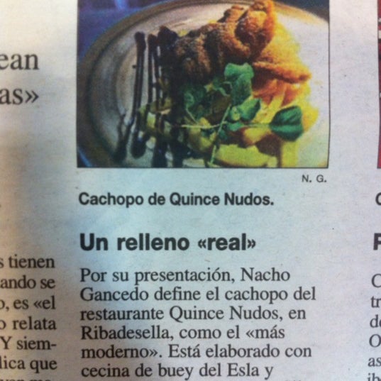 Foto diambil di Restaurante Quince Nudos oleh Bruno Lomban R. pada 12/16/2012