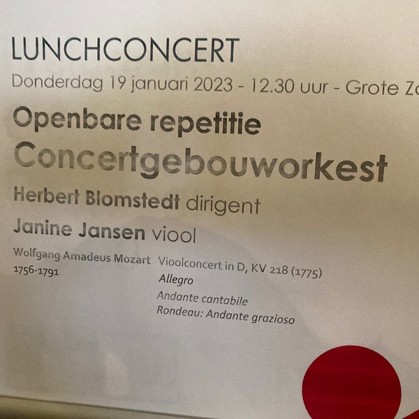 Photo taken at Het Concertgebouw by Hans C. on 1/19/2023