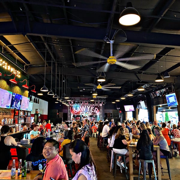 Sawyer Park Icehouse Bar in Spring