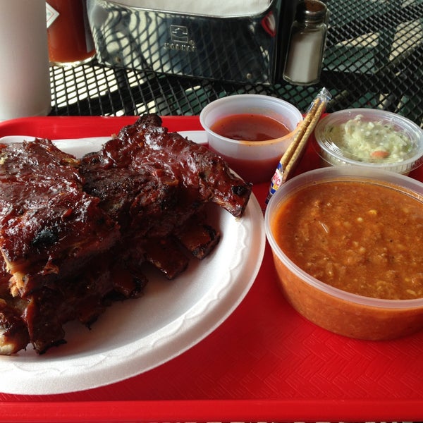 Photo taken at Old Brick Pit Barbecue by Jeramie D. on 5/2/2013