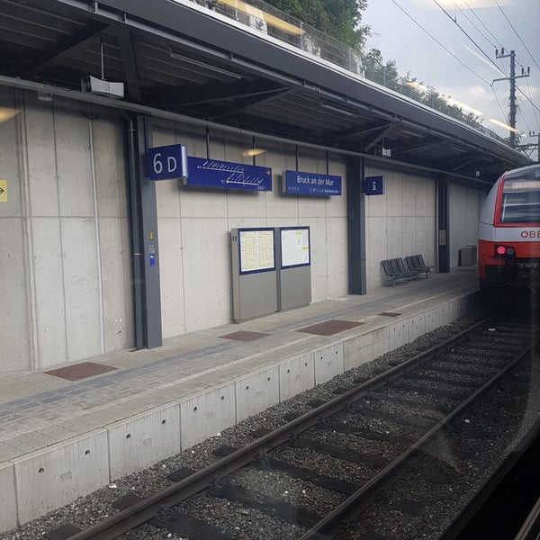 Photo taken at Bahnhof Bruck an der Mur by David I. on 8/18/2018