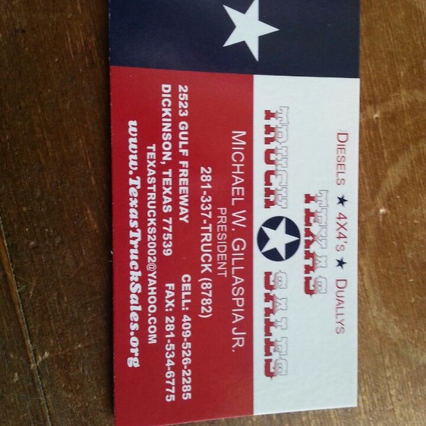 Texas truck sales Dickinson, TX