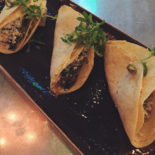 Excellent happy hour specials during the week, like $5 apps and 2-for-1 drinks. Try the potato tacos (sounds weird, I know), they're actually very tasty!