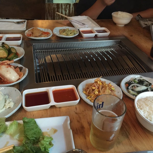Photo taken at Wharo Korean BBQ by Jongsu P. on 7/25/2015