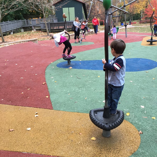 Photo taken at Smith Memorial Playground &amp; Playhouse by Tony K. on 11/7/2015