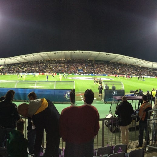 Photo taken at Stadion Ljudski Vrt by Zsolt G. on 11/5/2014