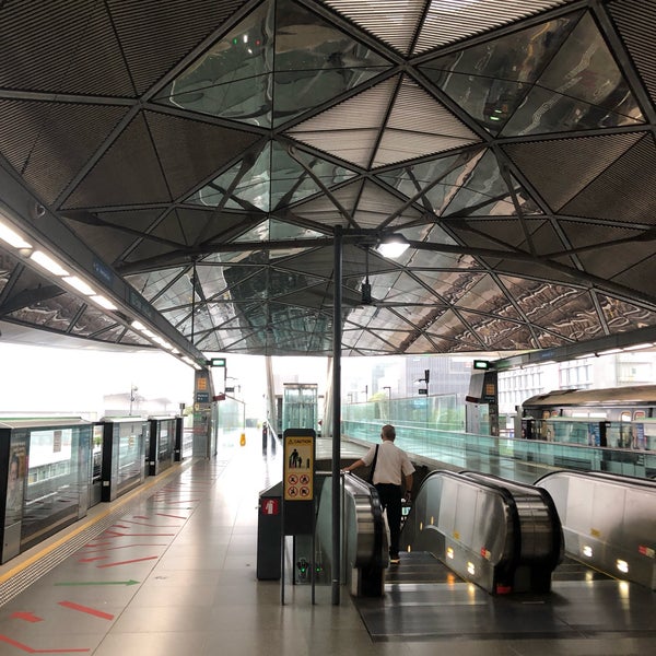 Photo taken at Expo MRT Interchange (CG1/DT35) by said hafidh on 11/29/2019