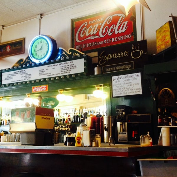 Photo taken at MacAlpine&#39;s Diner and Soda Fountain by Trenadee B. on 6/15/2014