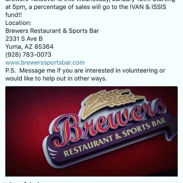 Brewers Restaurant & Sports Bar Sports Bar in Yuma