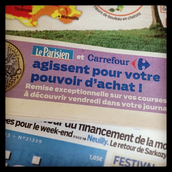 Photo prise au Le Parisien - Aujourd&#39;hui en France par gabriel j. le4/18/2013