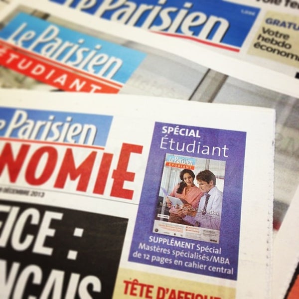 Photo taken at Le Parisien - Aujourd&#39;hui en France by gabriel j. on 12/9/2013
