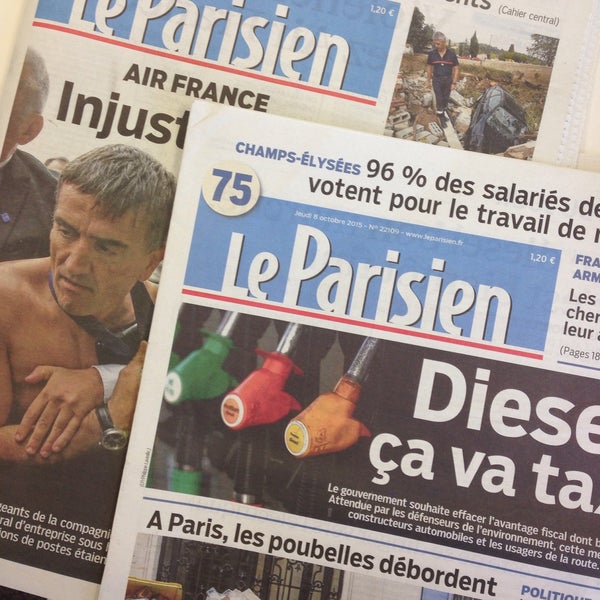 Photo taken at Le Parisien - Aujourd&#39;hui en France by gabriel j. on 10/8/2015