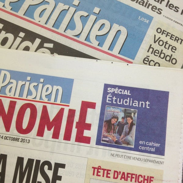 Photo taken at Le Parisien - Aujourd&#39;hui en France by gabriel j. on 10/15/2013
