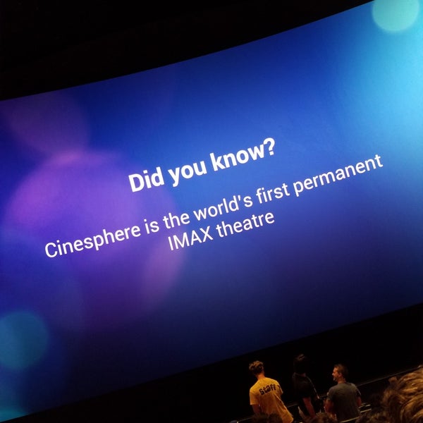 Photo taken at Ontario Place Cinesphere IMAX by Mi S. on 8/28/2018