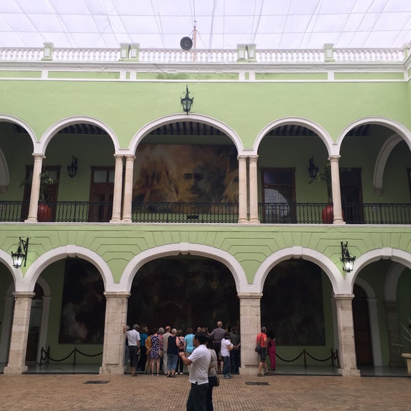 Photo taken at Palacio Municipal de Mérida by Thomas H. on 3/4/2016