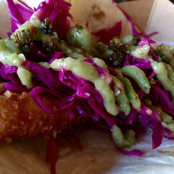 The crispy fish taco is delicious. The fish is perfectly prepared & generously portioned.