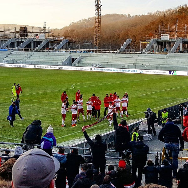 Photo taken at Erzgebirgsstadion by maurizio c. on 12/4/2016