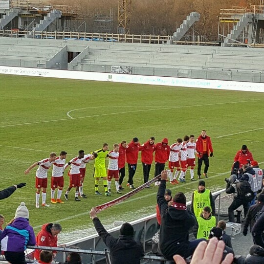 Photo taken at Erzgebirgsstadion by maurizio c. on 12/4/2016