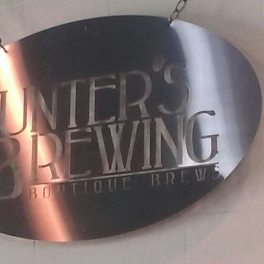 Photo taken at Hunter&#39;s Brewing by Chris P. on 5/17/2013
