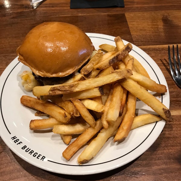 Photo taken at H&amp;F Burger by Paul G. on 7/2/2019