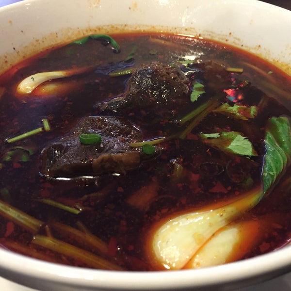 The most flavorful spicy beef noodle soup I ever had...