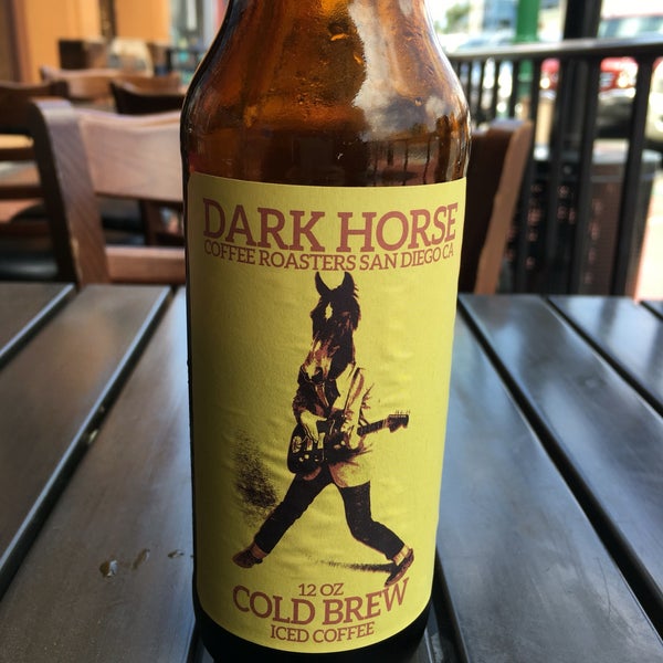 They carry Dark Horse cold brew for a great jolt of caffeine!