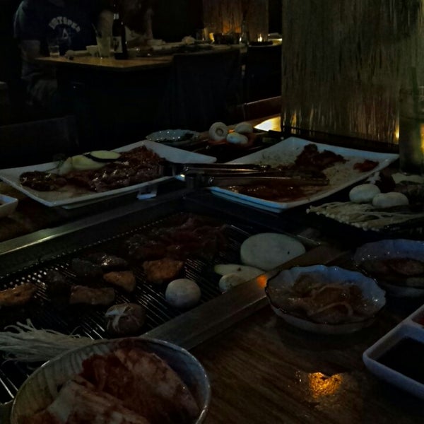 Photo taken at Wharo Korean BBQ by Bambi C. on 3/17/2014
